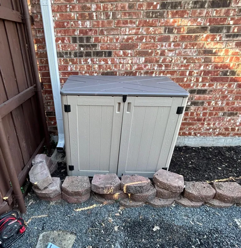 Outdoor shed enclosure for water treatment equipment